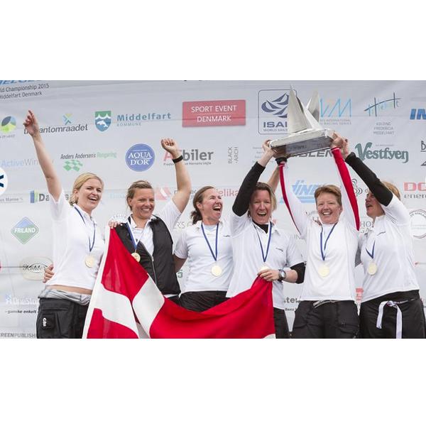 ISAF WOMENS MATCH RACING WORLD CHAMPIONSHIP TROPHY - 12-07-2015 Lotte Meldgaard's Danish team win the 2015 ISAF Women's Match Racing World Championship