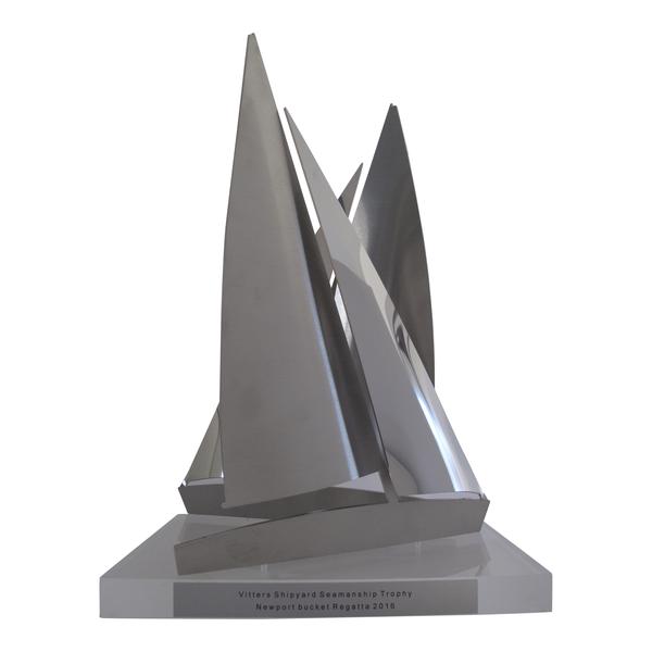 Vitters Shipyard Seamanship Trophy 2015 - Awarded to the yacht in the Bucket Regatta that demonstrates the best seamanship and sportsmanship in the interest of promoting safety on the race course. All participants in the Bucket acknowledge that superyachts have serious limitations operating safely in close quarters and therefore, the RC has always valued safety well above performance. This award will recognize the yacht that best demonstrates that understanding. It also goes to prove that nice guys don’t always finish last!!Vitters Shipyard Zwartsluis is bouwer van de zeven superjachten voor de Volvo Ocean Race 2015.